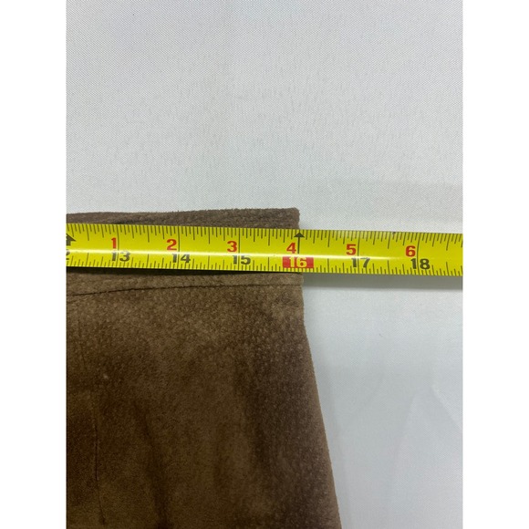 Sonoma Jean Company Genuine Leather Suede Maxi Skirt Browns Women Size 12 - Picture 4 of 13